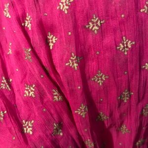 Pink scarf from India